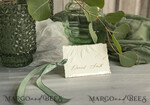 PLACE CARDS / TABLE CARDS Romantic Boho/ Botanical/ Floral Personalized Place Cards with Gold Foil Edge & Embossed Leaf Design4