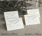 PLACE CARDS / TABLE CARDS Romantic Boho/ Botanical/ Floral Embossed Floral Wedding Place Cards, Personalized Wedding Name Cards, Luxury White Escort Cards, Elegant Reception Table Decor6