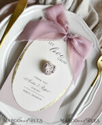 MENU & PROGRAMS romantic Lavender Floral Wedding Menu, Luxury Ecru Dinner Menu, Chiffon Ribbon Wedding Menu, Elegant Reception Menu Cards5