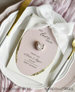 MENU & PROGRAMS romantic 3-in-1 Wedding Menu, Place Card and Plantable Favor Gift | Personalized Let Love Grow Wedding Favor5