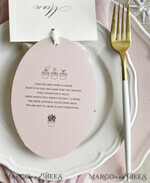 MENU & PROGRAMS romantic 3-in-1 Wedding Menu, Place Card and Plantable Favor Gift | Personalized Let Love Grow Wedding Favor5