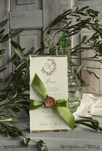 MENU & PROGRAMS romantic Elegant wedding menu card – a stylish way to display your wedding dishes and beautifully complement your table décor and place settings.6