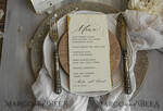 MENU & PROGRAMS romantic Embossed Floral Wedding Menu, Luxury Ecru Dinner Menu, Chiffon Ribbon Wedding Menu, Elegant Reception Menu Cards5