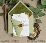 HOCHZEITS EINLADUNGEN moderne Kalligraphie / feine Kunst Feine Kunst Elfenbein Salbeigrüne Hochzeitseinladung, Veranstaltungs-Skizze Hochzeitseinladungen, Vintage Goldene Einladungsreihe, Individuelle Hochzeit Veranstaltungs-Einladung, Deckled Edge Italien Einladungen mit RSVP17