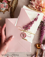 WEDDING INVITATIONS modern calligraphy / fine art Fine Art Ivory Gold Wedding Invitation, Real heather Floral Wedding Invitation, French Provence Invitation suite, Wreath Monogram wedding invitation suite, Deckled Edge Invites, Torn Edge Wedding Invitations golden, Fine Art Wedding Invitation Suite, Deckled Edge Paper18