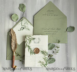 WEDDING INVITATIONS modern calligraphy / fine art Introducing the Blair collection for the modern, romantic bride.   “Through collaboration with Margo and Bees, we designed the Blair Collection, a timeless suite for the modern, romantic bride. Featuring deckled edges, watercolor vellum, and custom wax seals, this suite is sure to establish the ambience for what’s to come on your big day.” -Blair Fowler 11