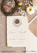 HOCHZEITS EINLADUNGEN moderne Kalligraphie / feine Kunst Kunstvolle Akt-Hochzeitseinladung, Echte Baby Atem Blumige Hochzeitseinladung, Französische Provence Einladungssuite, Gypsophila Hochzeitseinladungssuite, Deckled Edge Einladungen, Zerrissene Kanten Hochzeitseinladungen golden, Kunstvolle Hochzeitseinladungssuite.6