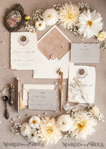 HOCHZEITS EINLADUNGEN moderne Kalligraphie / feine Kunst Kunstvolle Akt-Hochzeitseinladung, Echte Baby Atem Blumige Hochzeitseinladung, Französische Provence Einladungssuite, Gypsophila Hochzeitseinladungssuite, Deckled Edge Einladungen, Zerrissene Kanten Hochzeitseinladungen golden, Kunstvolle Hochzeitseinladungssuite.6