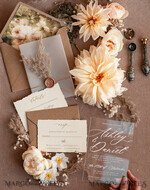 WEDDING INVITATIONS modern calligraphy / fine art Fine Art Acrylic Wedding Invitation, Real Pampas Grass Floral Wedding Invitation, French Provence Invitation suite, Neutral Pampas Grass Boho wedding invitation suite, Deckled Edge Invites, Torn Edge Wedding Invitations, Fine Art Wax Seal Wedding Invitation Suite12