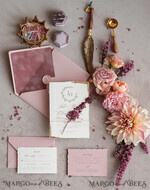 WEDDING INVITATIONS modern calligraphy / fine art Fine Art Ivory Gold Wedding Invitation, Real heather Floral Wedding Invitation, French Provence Invitation suite, Wreath Monogram wedding invitation suite, Deckled Edge Invites, Torn Edge Wedding Invitations golden, Fine Art Wedding Invitation Suite, Deckled Edge Paper19