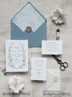 HOCHZEITS EINLADUNGEN moderne Kalligraphie / feine Kunst Elfenbein Gold Hochzeits Einladung, Florale Hochzeits Einladung, Toskana Italien Einladungset, Kranz Monogramm Hochzeits Einladungset, Zerrissene Kante Einladungen, Zerrissene Kante Hochzeits Einladungen golden, Fine Art Hochzeits Einladungset, Zerrissene Kante Papier.7