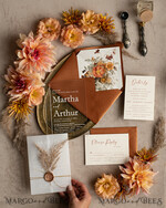 WEDDING INVITATIONS modern calligraphy / fine art Fall Terracotta Acrylic Wedding Invitation set, Real Pampas Grass Floral Wedding Invitations, Copper French Provence Invitation suite, Rust Pampas Grass Boho wedding invitation suite, Modern Fine Art Burnt Orange Wedding Invitation Suite22