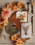 WEDDING INVITATIONS modern calligraphy / fine art Fall Terracotta Acrylic Wedding Invitation set, Real Pampas Grass Floral Wedding Invitations, Copper French Provence Invitation suite, Rust Pampas Grass Boho wedding invitation suite, Modern Fine Art Burnt Orange Wedding Invitation Suite22