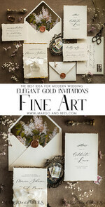 WEDDING INVITATIONS modern calligraphy / fine art Ivory Gold Wedding Invitation, Floral Wedding Invitation, Tuscany Italian Invitation suite, Wreath Monogram wedding invitation suite, Deckled Edge Invites, Torn Edge Wedding Invitations golden, Fine Art Wedding Invitation Suite, Deckled Edge Paper7