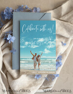 SAVE THE DATES photo magnets Personalised Photo Travel Save the Date Heart Gold Acryl Magnet and Card, Wedding Photo Save The Dates  Magnets, Photo Save The Date Cards3