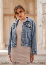   jeans wedding jacket denim bride custom vintage jacket for photoshoot5