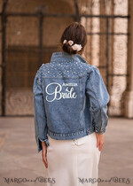   jeans wedding jacket denim bride custom vintage jacket for photoshoot7