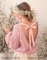 BRIDE bolero, robes, garter WEDDING BOLERO & SHRUGS Pink Wedding bolero long sleeve Shrug Women Wedding, Bridal Sweater Cover, Jacket for Bride,  Bridal Blouse Bridal Shrug 8