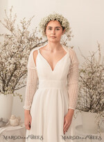 Ivory Wedding bolero long sleeve Shrug Women Wedding Bridal Sweater Cover Jacket for Bride Bridal Blouse Bridal Shrug
