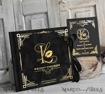 WEDDING GUEST BOOKS Velvet Instax Guestbook Black Boho Instax velvet Wedding GuestBook Gold, Black Instant Wedding Guest Book, Polaroid velvet Guestbook Black Golden wedding13