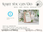 TEMPLETT wedding stationery Sage Green Favor Tag Template, Greenery  Favor Tag Template, Editable Thank You Tag, Printable Wedding Gift Tags, Party Tags, WSpr14