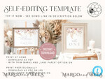 TEMPLETT wedding stationery Boho Favor Tag Template, Rustic Favor Tag Template, Editable Thank You Tag, Printable Wedding Gift Tags, Party Tags, WPam54