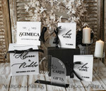  CARD BOXES velvet card boxes Velvet Set Card Box Guestbook & Sign, Wedding Card Box Instant Instax Guestbook, Black & White Wedding Money Box Sing Guestbook Set, BWs23