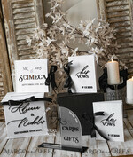  CARD BOXES velvet card boxes Velvet Set Card Box Guestbook & Sign, Wedding Card Box Instant Instax Guestbook, Black & White Wedding Money Box Sing Guestbook Set, BWs23