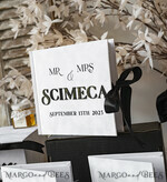  CARD BOXES velvet card boxes Velvet Set Card Box Guestbook & Sign, Wedding Card Box Instant Instax Guestbook, Black & White Wedding Money Box Sing Guestbook Set, BWs23