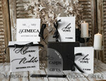  CARD BOXES velvet card boxes Velvet Set Card Box Guestbook & Sign, Wedding Card Box Instant Instax Guestbook, Black & White Wedding Money Box Sing Guestbook Set, BWs23