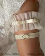 BRIDE bolero, robes, garter GARTER FOR BRIDE Romantic ecru bridal garter for the bride, crafted from delicate lace. Comfortable, elegant, and handmade – perfect for your wedding day or as a bridal gift5
