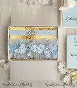 BRIDE bolero, robes, garter GARTER FOR BRIDE Set of Two gartes, personalised wedding garter in box, something blue tulle garter & personalised toss set, garter for bride,3
