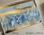 BRIDE bolero, robes, garter GARTER FOR BRIDE Set of Two gartes, personalised wedding garter in box, something blue tulle garter & personalised toss set, garter for bride,3