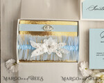 BRIDE bolero, robes, garter GARTER FOR BRIDE Set of Two gartes, personalised wedding garter in box, something blue tulle garter & personalised toss set, garter for bride,3