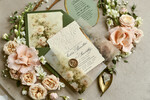 WEDDING INVITATIONS embossed invites  Wedding Invitation, Golden deboss Roses Floral Wedding Invitation, 46