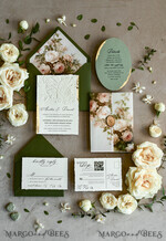WEDDING INVITATIONS embossed invites 24