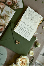 WEDDING INVITATIONS embossed invites 24
