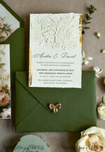 WEDDING INVITATIONS embossed invites 24