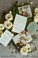 WEDDING INVITATIONS embossed invites 24