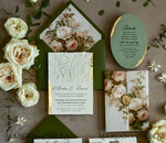 WEDDING INVITATIONS embossed invites 24