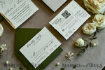 WEDDING INVITATIONS embossed invites 24