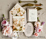 WEDDING INVITATIONS embossed invites Blush Pink Velvet Wedding Invitations – Embossed Floral Invitations with Deckled Edges, Wax Seal & Fine Art Paper33