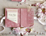 WEDDING INVITATIONS plexi acrylic mirror velvet Cover Clear Wedding Invitations, Elegant blush pink Wedding Cards,  Acrylic Wedding Invites, Mirror Gold Plexi Invitation Suite31