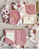 WEDDING INVITATIONS plexi acrylic mirror velvet Cover Clear Wedding Invitations, Elegant blush pink Wedding Cards,  Acrylic Wedding Invites, Mirror Gold Plexi Invitation Suite31