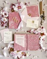 WEDDING INVITATIONS plexi acrylic mirror velvet Cover Clear Wedding Invitations, Elegant blush pink Wedding Cards,  Acrylic Wedding Invites, Mirror Gold Plexi Invitation Suite31