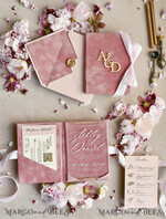 WEDDING INVITATIONS plexi acrylic mirror velvet Cover Clear Wedding Invitations, Elegant blush pink Wedding Cards,  Acrylic Wedding Invites, Mirror Gold Plexi Invitation Suite31