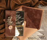 WEDDING INVITATIONS plexi acrylic mirror Fall Mirror gold Wedding Invitations, Elegant Terracotta Wedding Cards, Burnt orange Acrylic  Wedding Invites, Mirror Gold Plexi Wedding Invitation Suite35