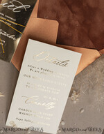 WEDDING INVITATIONS plexi acrylic mirror Fall Mirror gold Wedding Invitations, Elegant Terracotta Wedding Cards, Burnt orange Acrylic  Wedding Invites, Mirror Gold Plexi Wedding Invitation Suite35