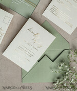 WEDDING INVITATIONS plexi acrylic mirror Sage Green Frozen Transparent Baby Breath Wedding Invitations, Elegant Garden Gypsophila Wedding Cards, Greenery Acrylic  Wedding Invites, Frosted Plexi Wedding Invitation Suite22