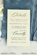 WEDDING INVITATIONS plexi acrylic mirror velvet Cover Clear Wedding Invitations, Elegant dusty blue Wedding Cards,  Acrylic Wedding Invites, Mirror Gold Plexi Invitation Suite25